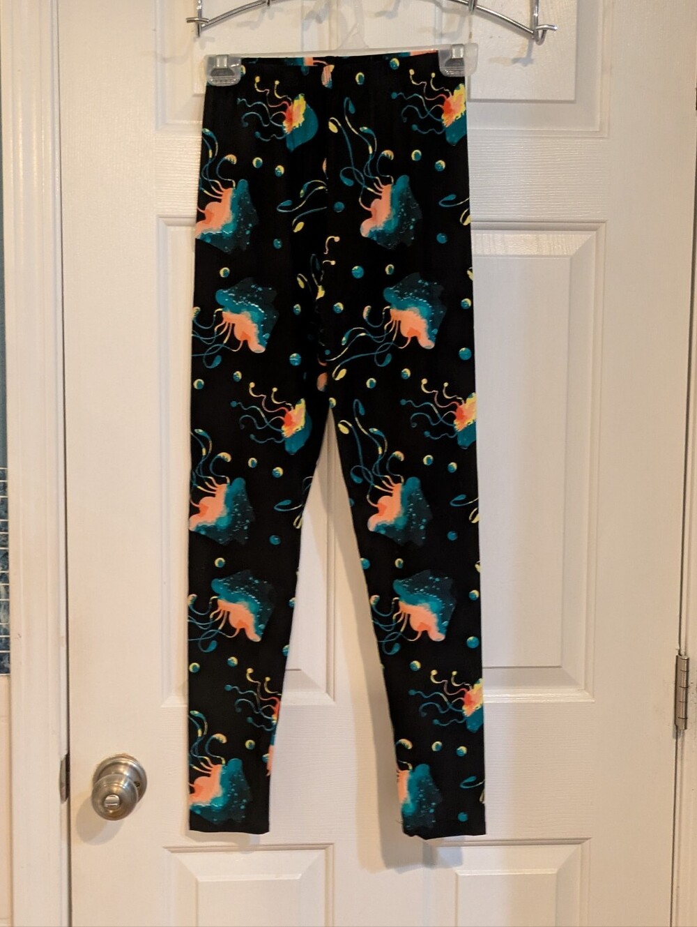 Leggings Depot Black Jellyfish Print Leggings